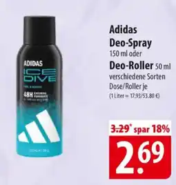 Famila Nord Ost Adidas Deo-Spray o. Deo-Roller Angebot