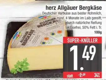 Edeka herz Allgäuer Bergkäse Angebot