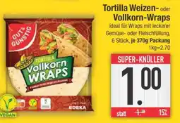 Edeka Tortilla Weizen- oder Vollkorn-Wraps Angebot
