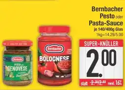 Edeka Bernbacher Pesto oder Pasta-Sauce Angebot
