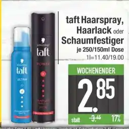 Edeka taft Haarspray, Haarlack oder Schaumfestiger Angebot