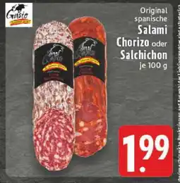 Edeka Original spanische Salami, Chorizo oder Salchichon Angebot