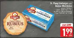 Edeka St. Mang Limburger oder Rubius Weichkäse Angebot