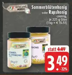 Edeka Sommerblütenhonig oder Rapshonig Angebot