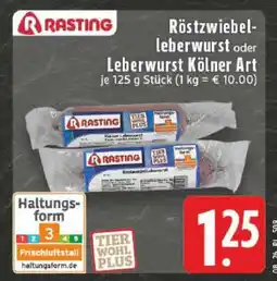 Edeka Röstzwiebel-leberwurst oder Leberwurst Kölner Art Angebot