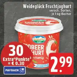 Edeka Weideglück Fruchtjoghurt Angebot