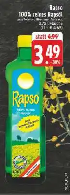 Edeka Rapso 100 % reines Rapsöl Angebot
