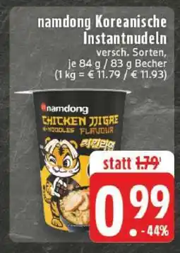 Edeka namdong Koreanische Instantnudeln Angebot