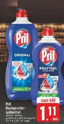 Edeka Pril Handgeschirrspülmittel Angebot