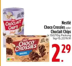 Edeka Nestlé Choco Crossies oder Choclait Chips Angebot