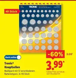 Lidl TRONIC Knopfzellen Angebot