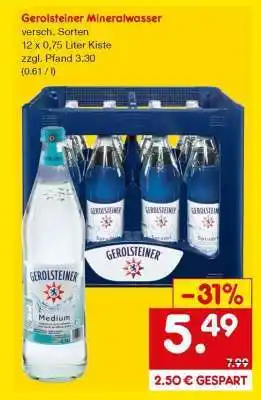 Netto Marken-Discount Gerolsteiner Mineralwasser Angebot
