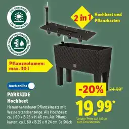 Lidl PARKSIDE Hochbeet Angebot