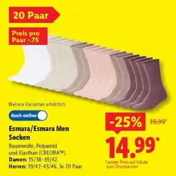 Lidl Esmara/Esmara Men Socken Angebot