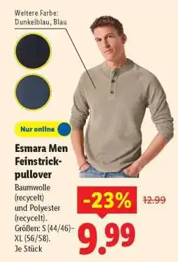 Lidl Esmara Men Feinstrickpullover Angebot