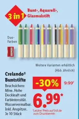 Lidl Crelando Buntstifte Angebot