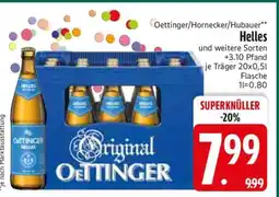 Edeka Oettinger/Hornecker/Hubauer Helles Angebot