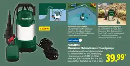 Lidl PARKSIDE Klarwasser-/Schmutzwasser-Tauchpumpe Angebot