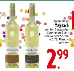 Edeka Maybach Weißer Burgunder, Sauvignon Blanc Angebot