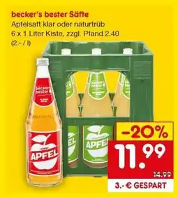 Netto Marken-Discount becker's bester Säfte Angebot
