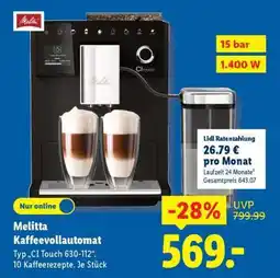 Lidl MELITTA Kaffeevollautomat Angebot