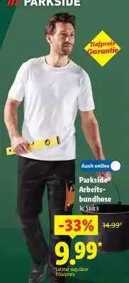 Lidl Parkside Arbeitsbundhose Angebot