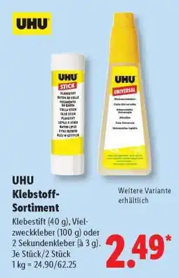Lidl UHU Klebstoff-Sortiment Angebot