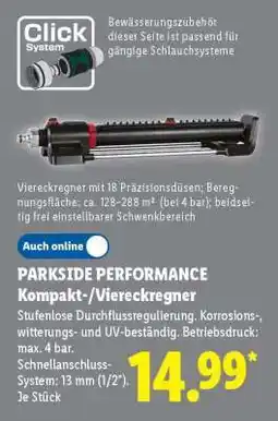 Lidl PARKSIDE PERFORMANCE Kompakt-/Viereckregner Angebot