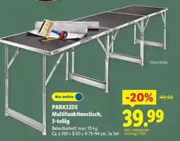 Lidl PARKSIDE Multifunktionstisch, 3-teilig Angebot