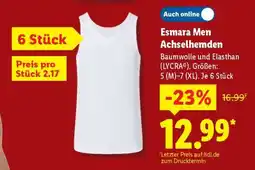 Lidl Esmara Men Achselhemden Angebot