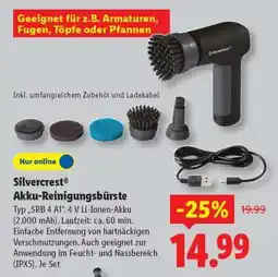 Lidl Silvercrest Akku-Reinigungsbürste Angebot