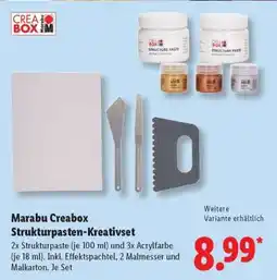 Lidl Marabu Creabox Strukturpasten-Kreativset Angebot