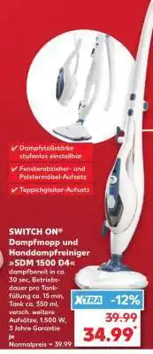 Kaufland SWITCH ON Dampfmopp und Handdampfreiniger SDM 1500 D4 Angebot