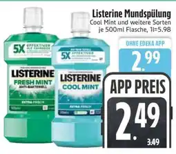 Edeka LISTERINE Mundspülung Angebot