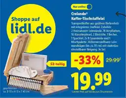 Lidl crelando Koffer-Tischstaffelei Angebot