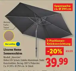 Lidl LIVARNO home Sonnenschirm Angebot