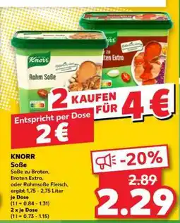 Kaufland Knorr Soße Angebot