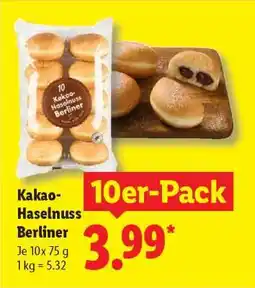 Lidl Kakao-Haselnuss Berliner Angebot