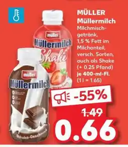 Kaufland MÜLLER Müllermilch Angebot