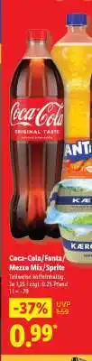 Lidl Coca-Cola, Fanta, Mezzo Mix, Sprite Angebot