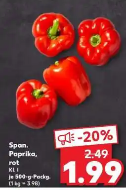 Kaufland Span. Paprika rot Angebot
