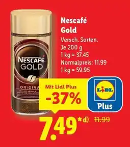 Lidl Nescafé Gold Angebot