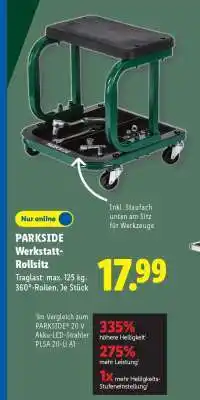 Lidl PARKSIDE Werkstatt-Rollsitz Angebot