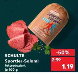 Kaufland SCHULTE Sportler-Salami Angebot