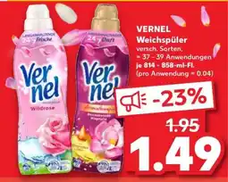 Kaufland Vernel Weichspüler Angebot