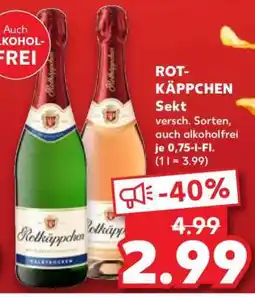 Kaufland ROT-KÄPPCHEN Sekt Angebot