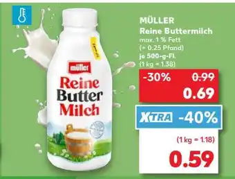 Kaufland MÜLLER Reine Buttermilch Angebot