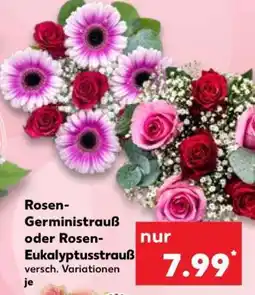 Kaufland Rosen-Germinstrauß oder Rosen-Eukalyptusstrauß Angebot