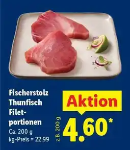Lidl Fischerstolz Thunfisch Filetportionen Angebot