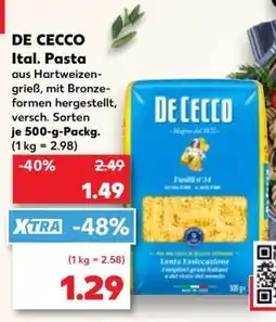 Kaufland DE CECCO Ital. Pasta Angebot